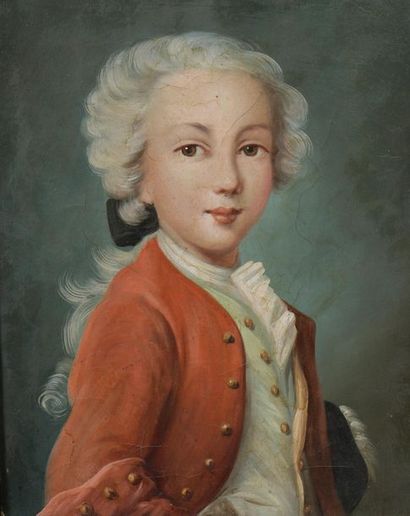 null Ecole Française dans le goût du XVIIIème.
Portrait d’un jeune enfant
Huile sur...