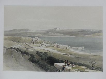 null D'après David ROBERTS (1796 -1864)
Le lac de Tibériade depuis la colline, 22...