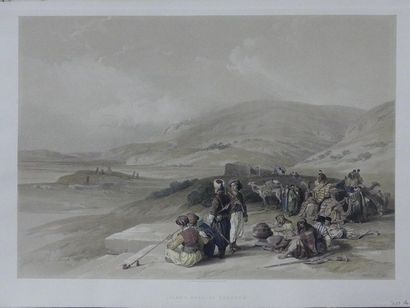 null D'après David ROBERTS (1796 -1864)
Le puit de Jacob à Shechem, 17 avril 1839
Lithographie...