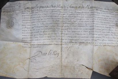 null Lot de documents anciens dont 1/ Certificat de franc-maçon de 1829 avec son...