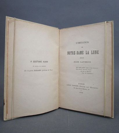 null Laforgue, Jules.- L'Imitation de Notre-Dame la Lune…Paris, Léon Vanier, 1886....