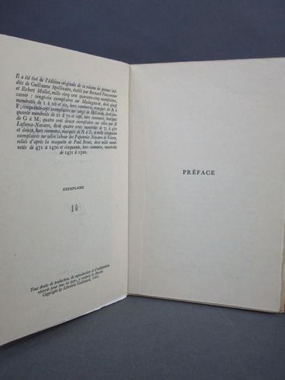 null +lot 46+Apollinaire, Guillaume. - Le Guetteur mélancolique. Paris, Gallimard,...