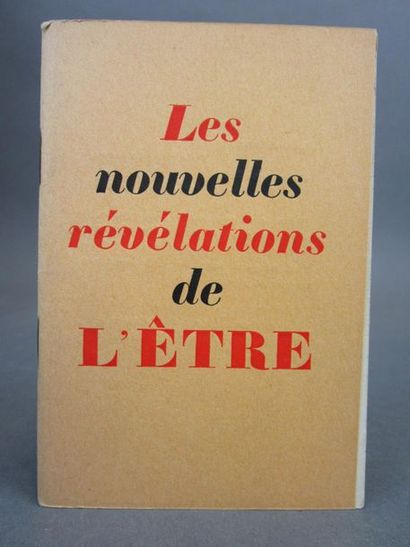 null +lot 66+Artaud, Antonin. - Les Nouvelles révélations de l'être.Paris, Denoël,...