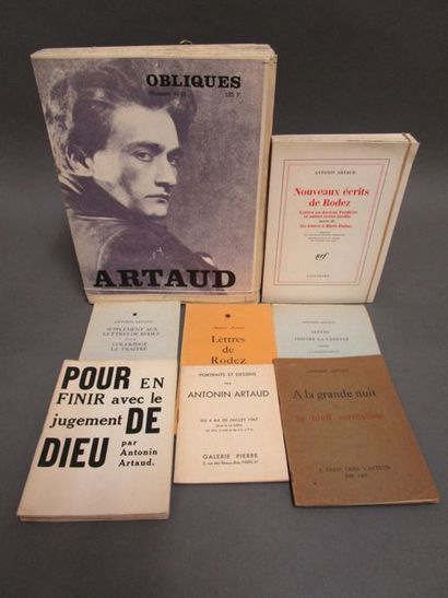 null Artaud, Antonin. - Ensemble de 8 ouvrages :
1/ - Obliques. Numéro spécial consacré...