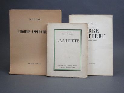 null Tzara, Tristan. - L'Antitête. Paris, Éditions des cahiers libres, 1933. Petit...