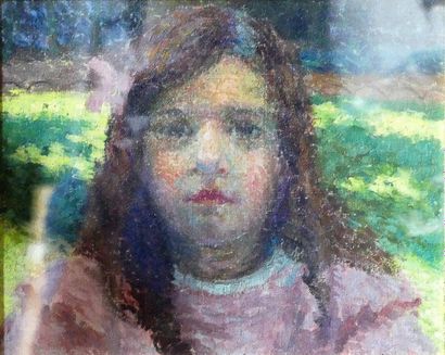 null Roger GRILLON (1881-1938)
Portrait de Micheline Chaigneau
Huile sur panneau
25...