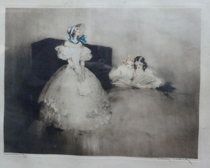 null Louis ICART (1888-1950)
Elegantes
Gravure sur papier, signée, numérotée 17/20...