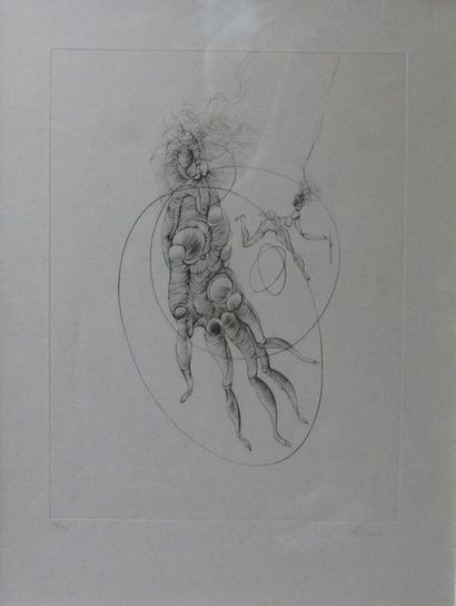 null Hans BELLMER (1902-1975)
Sans titre
Gravure sur papier
Signée et numérotée 15/100...