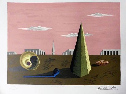 null Jean PICART LE DOUX (1902-1982)
"Espace"
Lithographie en couleur sur papier,...