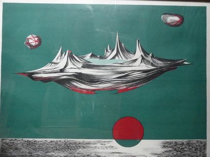 null Félix LABISSE (1905 – 1982)
Une composition de la série du grand dépayseur
Lithographie...