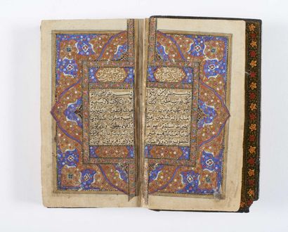 CORAN, CACHEMIRE, 19e SIÈCLE Manuscrit arabe...