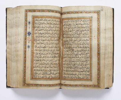 null CORAN, CACHEMIRE, 19e SIÈCLE 
Manuscrit arabe sur papier, complet.
Texte de...