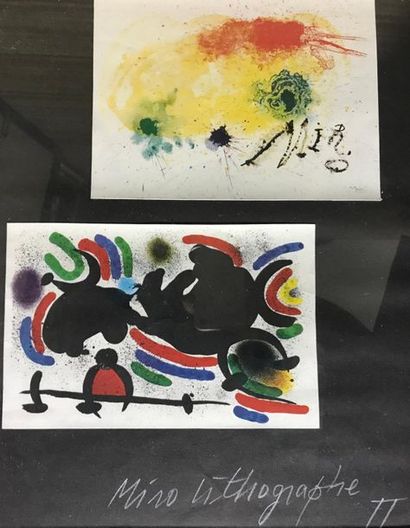 null Joan MIRO
Miro Lithographie II
8 planches dans trois cadres dont : planches...