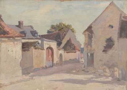 null Charles MANCIET (1874-1963)
Deux rues de villages sinistrés en 1915 :
- Village...
