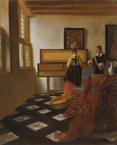 null D'après Jan VERMEER (1656 – 1705)
La leçon de musique
La jeune à la perle
2...