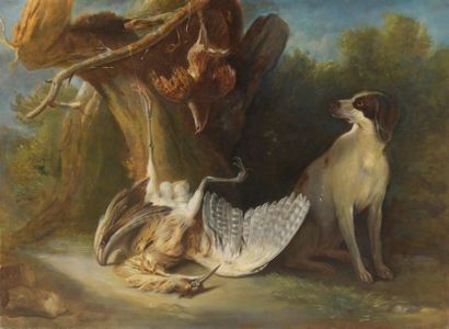 null D'après Jean-Baptiste OUDRY (1686-1755)
Butor et perdrix gardés par un chien...