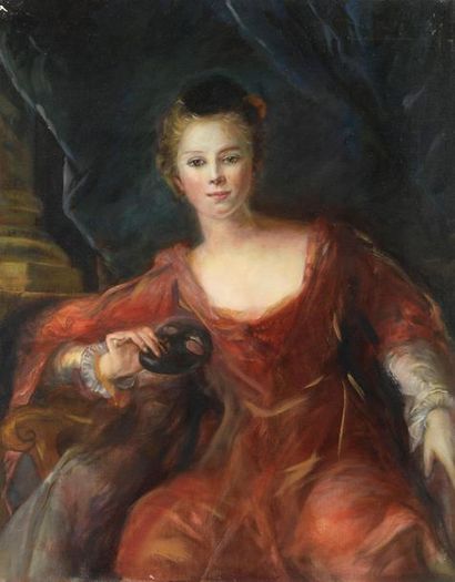 null D'après Jean-Marc NATTIER (1685-1766)
Portrait de la marquise de la Ferté Imbault...