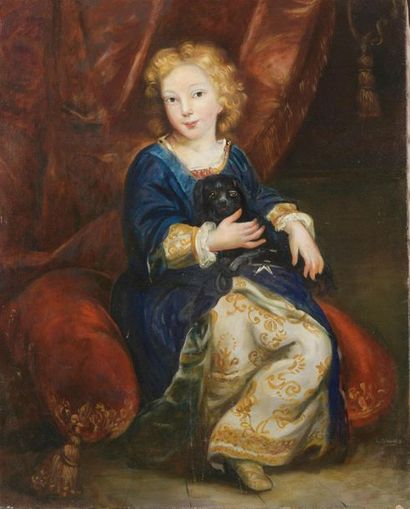 null D'après Pierre MIGNARD (1612-1695)
Marquise de Roualt Gamache
Huile sur toile....
