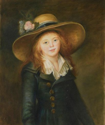 null D'après Jean-Louis VOILLE (1744-1829)
Baronesse Stroganova
Huile sur toile....
