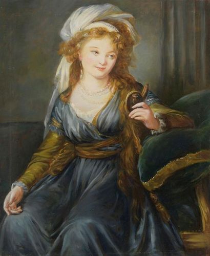 null D'après Elisabeth VIGEE-LEBRUN (1755 - 1842)
Portrait de la comtesse Catherine...