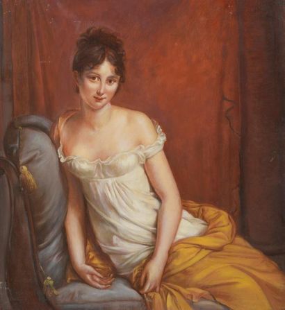 null D'après Jacques Louis DAVID (1748-1825)
Portrait de Madame Juliette Récamier...