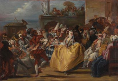 null D'après Giovanni Domenico TIEPOLO (1727-1804)
Scène de carnaval, ou Le Menuet...