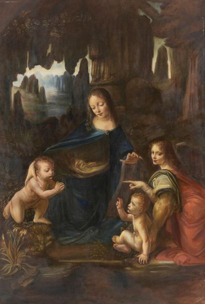 D'après LEONARDO DA VINCI (1452-1519) Vierge...