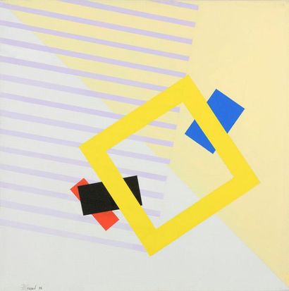 null Joël FROMENT (1938)


Carré géométrique 3, 1985


Acrylique sur toile, signée...