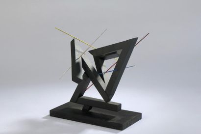null Joël FROMENT (1938)


"S". Triangles


Acrylique sur bois, signée.


28 x 25...