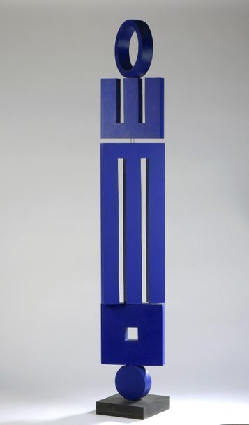 null Joël FROMENT (1938)


"S". Totem mobile 


Acrylique sur bois, signée.


126...