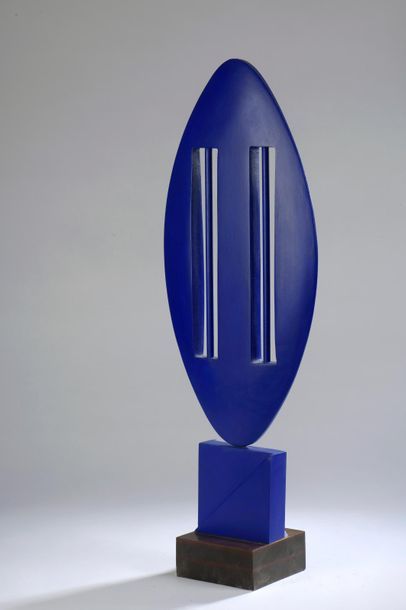 null Joël FROMENT (1938)
"S". Totem bleu
Acrylique sur bois, signée.
H. 65 cm