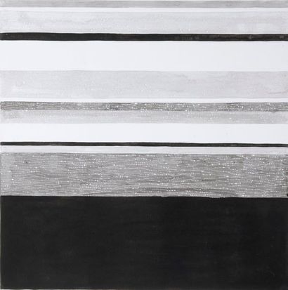null Joël FROMENT (1938)
Noir et blanc, 1975
Acrylique sur papier, signée et datée...