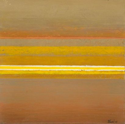 null Joël FROMENT (1938)


Ombre et lumière, 1977


Acrylique sur toile, signée et...