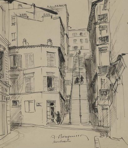 null Albert BOUQUILLON (1908-1997)


Lot de 3 dessins


Montmartre / Tollensa (Baléares)





-...