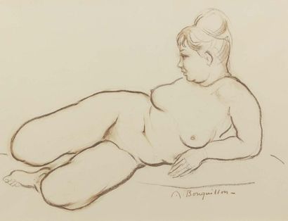 null Albert BOUQUILLON (1908-1997)


Lot de 2 dessins


Nus assis et allongé





-...