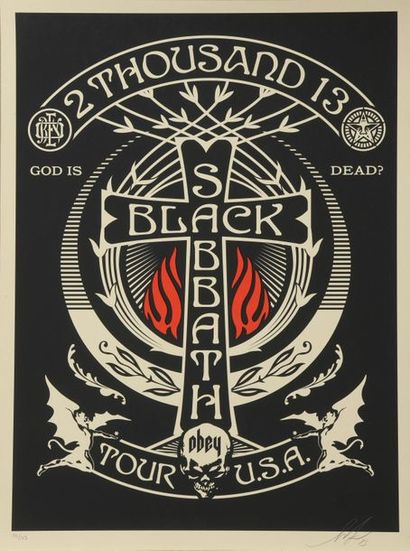 SHEPARD FAIREY (1970)
Black Sabbath Red/Black...