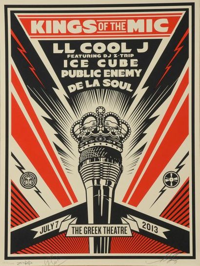 SHEPARD FAIREY (1970)
Kings of the mic
Sérigraphie...