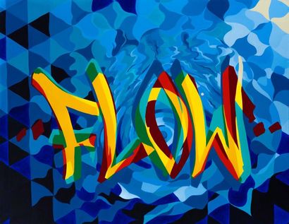 null MYRE (XXe)
Flow
Acrylique sur toile, signée
125 x 170 cm