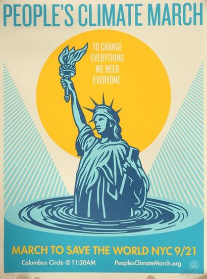 SHEPARD FAIREY (1970)
People’s Climate March
Sérigraphie...