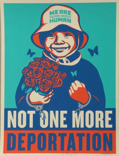 SHEPARD FAIREY (1970)
Not One More 
Sérigraphie...