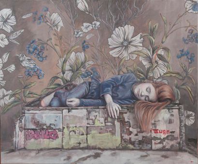 null LULA GOCE (1976)
Sleeper I
Acrylique sur toile 
Signée en bas à droite 
100...