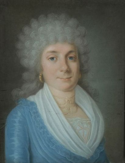 null Ecole FRANCAISE vers 1780


Portrait de femme à la robe bleue


Portrait d’homme


Paire...