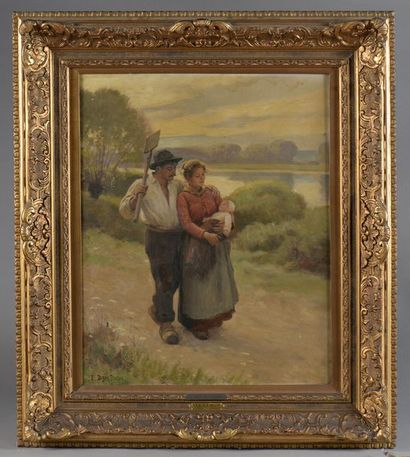 null Edouard Bernard DEBAT-PONSAN (1847-1913)


Couple de paysans et leur enfant


Huile...