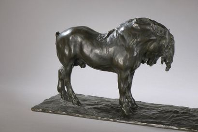 null Rembrandt BUGATTI (1884 – 1916)
Chevaux boulonnais ou ardennais
Circa 1907
Bronze...