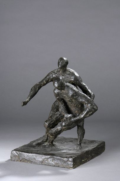 null *Gérard RAMON (1935)


Joueurs de rugby 


Bronze à patine brune 


Signé «...