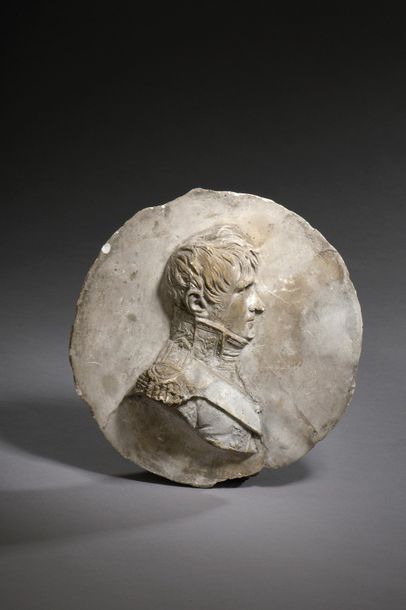 null Joseph Chinard (1756-1825)


Portrait d’un officier


Médaillon en plâtre


Signé...
