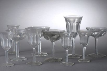null BACCARAT


Partie de service de verres en cristal, modèle Malmaison comprenant...