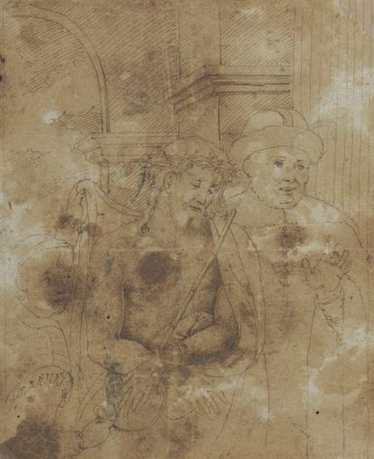 null Lot de trois dessins :


Ecole ITALIENNE du XVIIIème siècle


Femme drapée


Pierre...