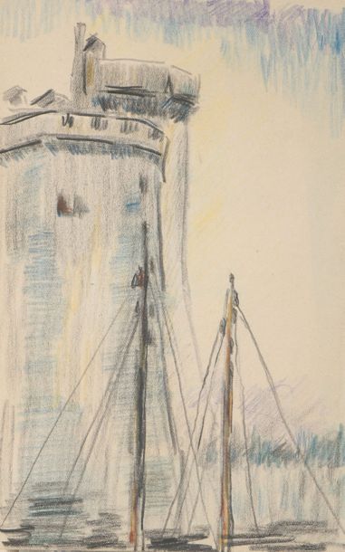 null *William NICHOLSON (1872-1949) 


Fort de La Rochelle et voiliers


Crayons...