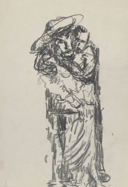 null *William NICHOLSON (1872-1949)


Femme avec son enfant dans les bras 


Crayon.


Non...